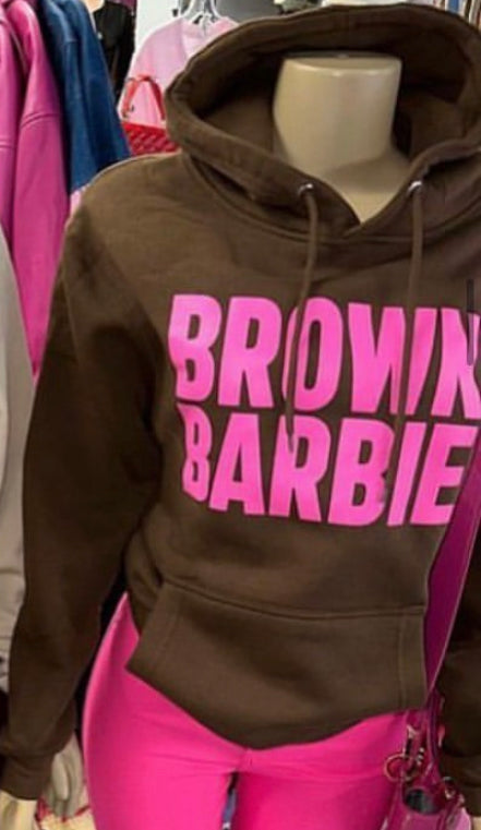 Brown Barbie hoodie