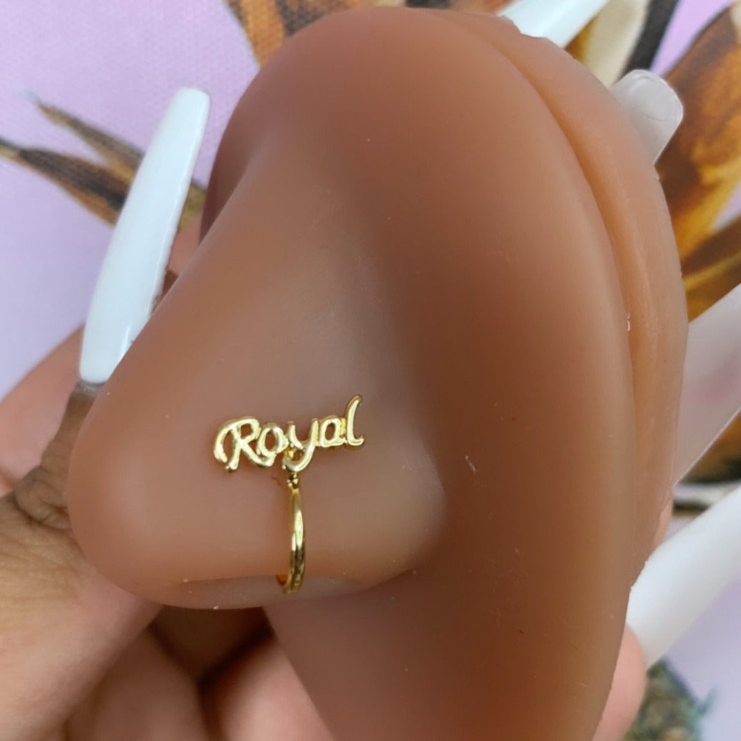 royal faux nose ring